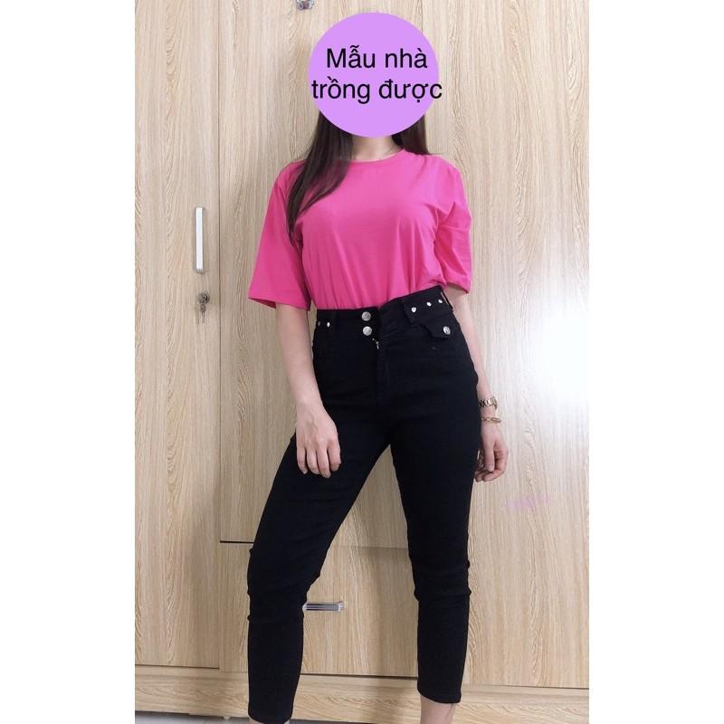 Quần bò cạp cao có kèm video chất co giãn