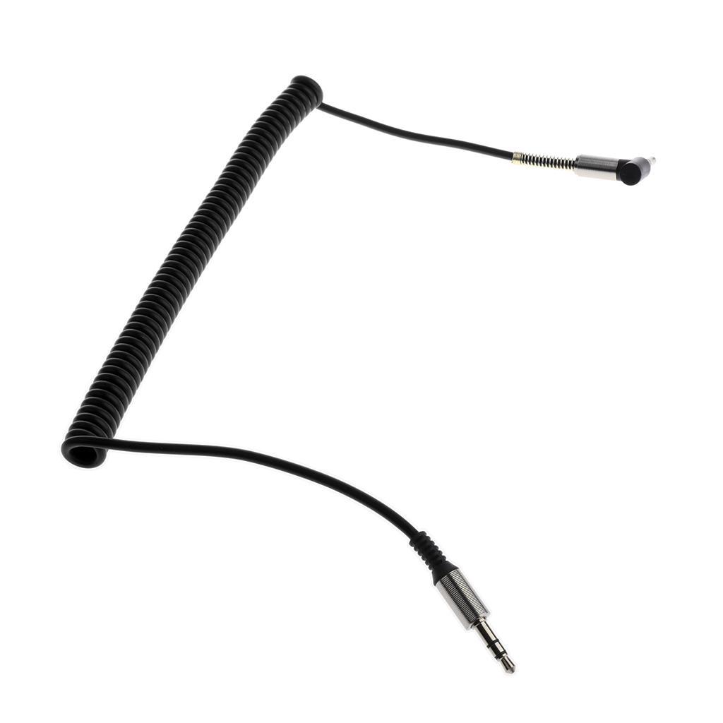 2 Piece 3.5mm Spring Elbow Audio Line for Apple iPhone iPod iPad Speakers