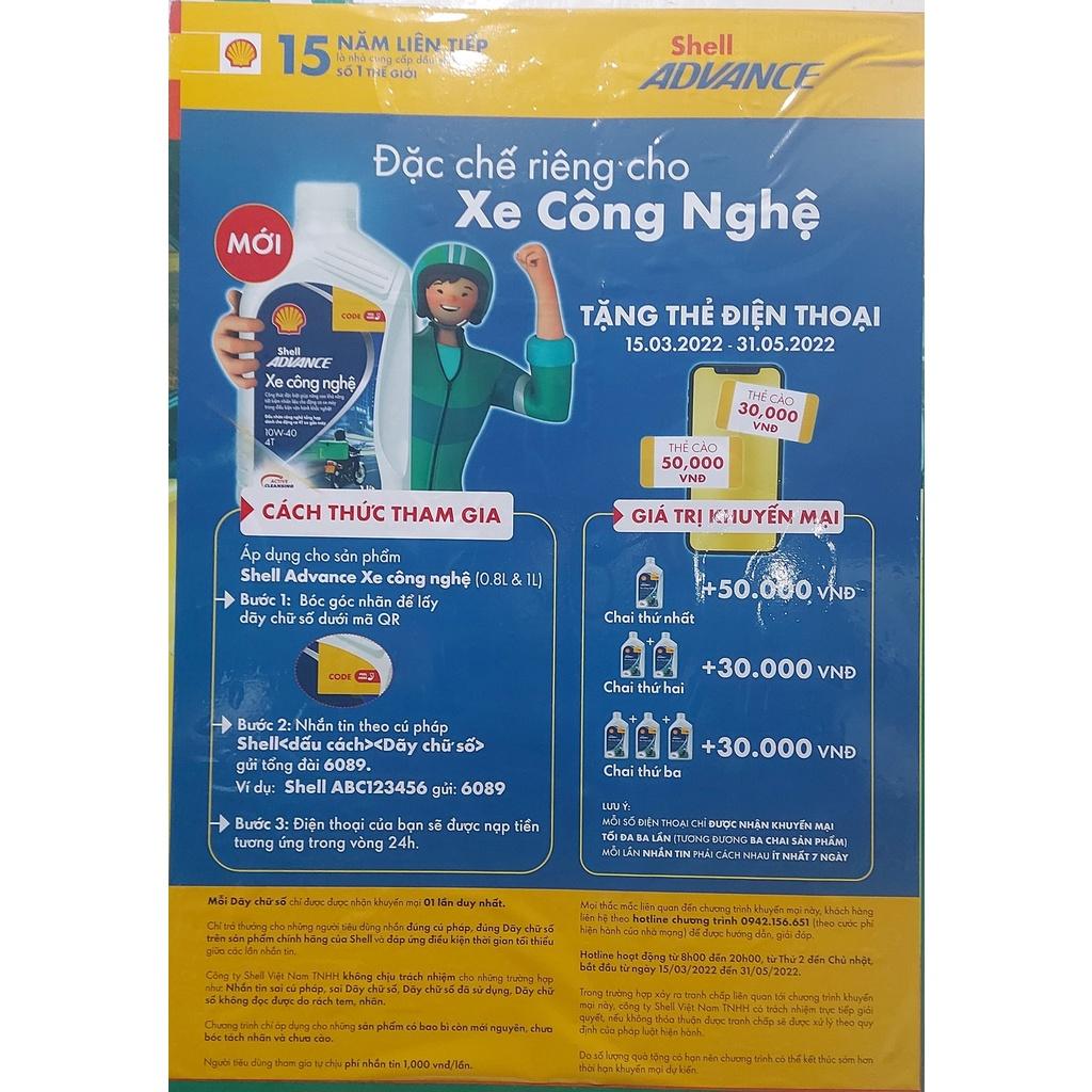 Nhớt tổng hợp cho xe tay ga Dành cho Shell xe công nghệ