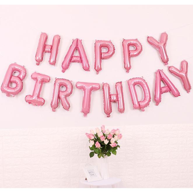 Bóng nhôm Happy Birthday mẫu mới
