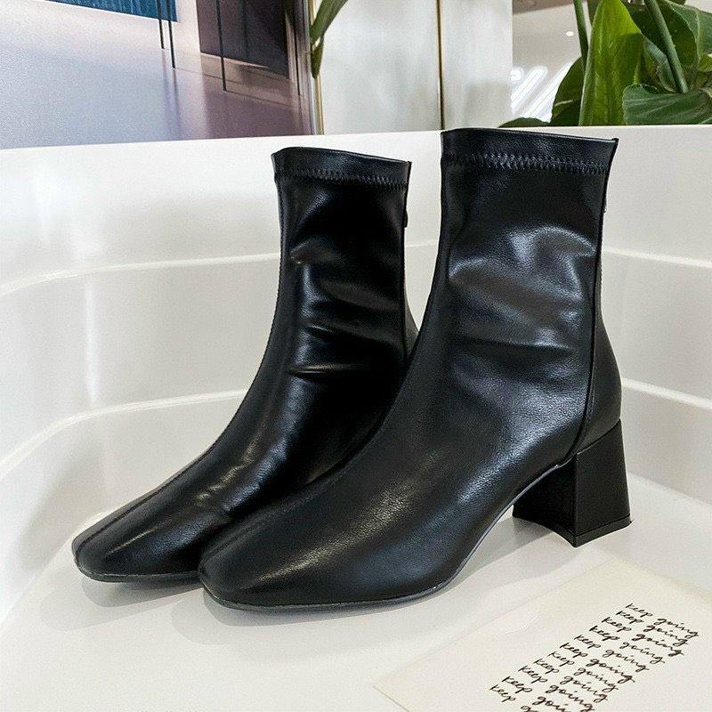 Giày bốt nữ cổ thấp da mềm gót thấp ulzzang , đi lên chân siêu ôm chận ,êm và đẹp nha các nàng ,có 3 màu B2