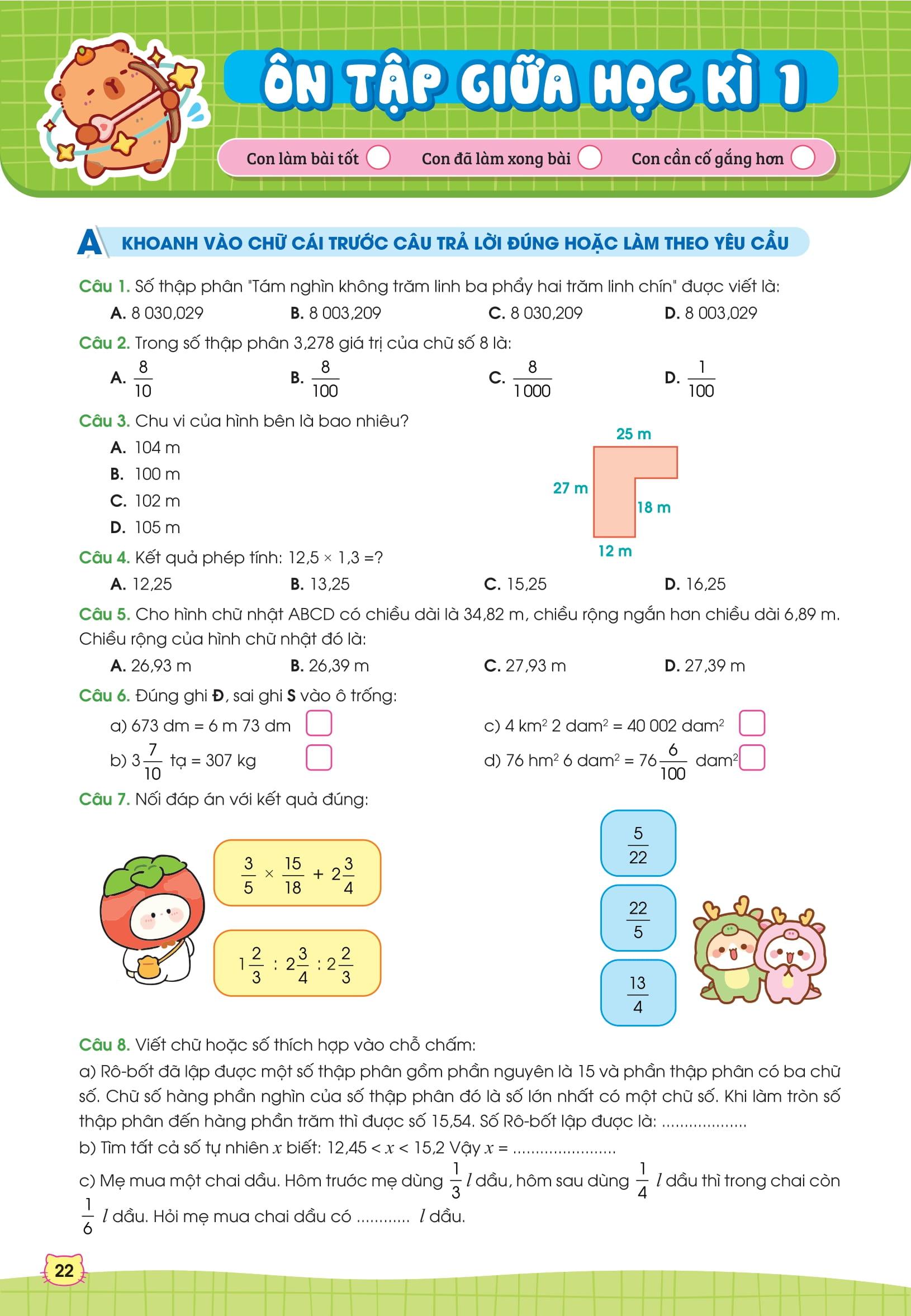 Sách - Phiếu Bài Tập Cuối Tuần Toán 5