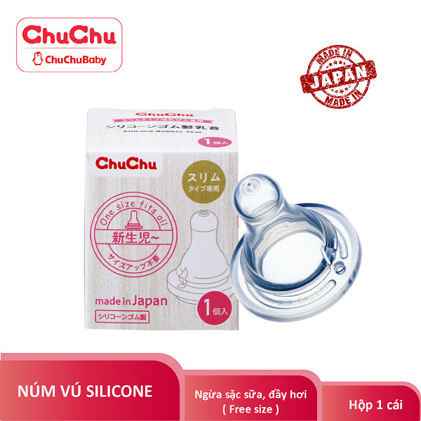 Combo bình sữa PPSU 240ml và núm ty ngừa sặc sữa, chống đầy hơi Chuchu Baby