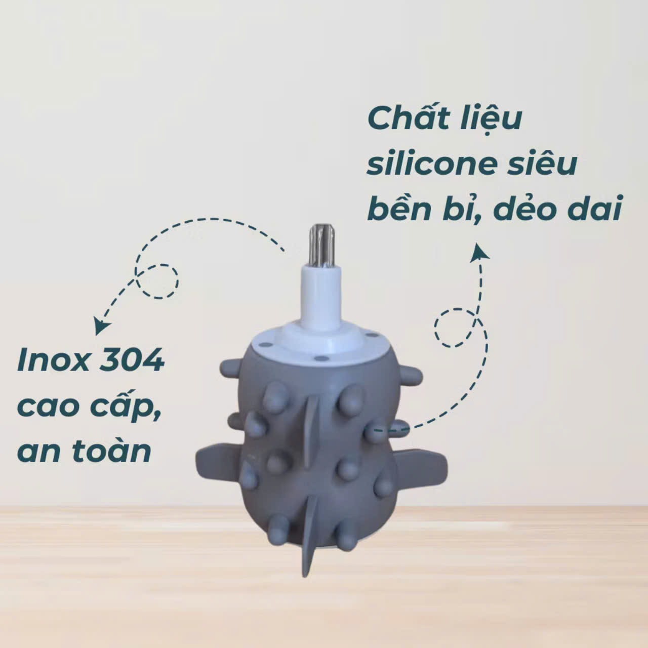 Dụng Cụ Bóc Hành Tỏi, Đánh Ruốc Cho Máy Xay Thịt 2L - Phụ Kiện Hỗ Trợ Máy Xay Thịt Seka Làm Ruốc - Chính Hãng