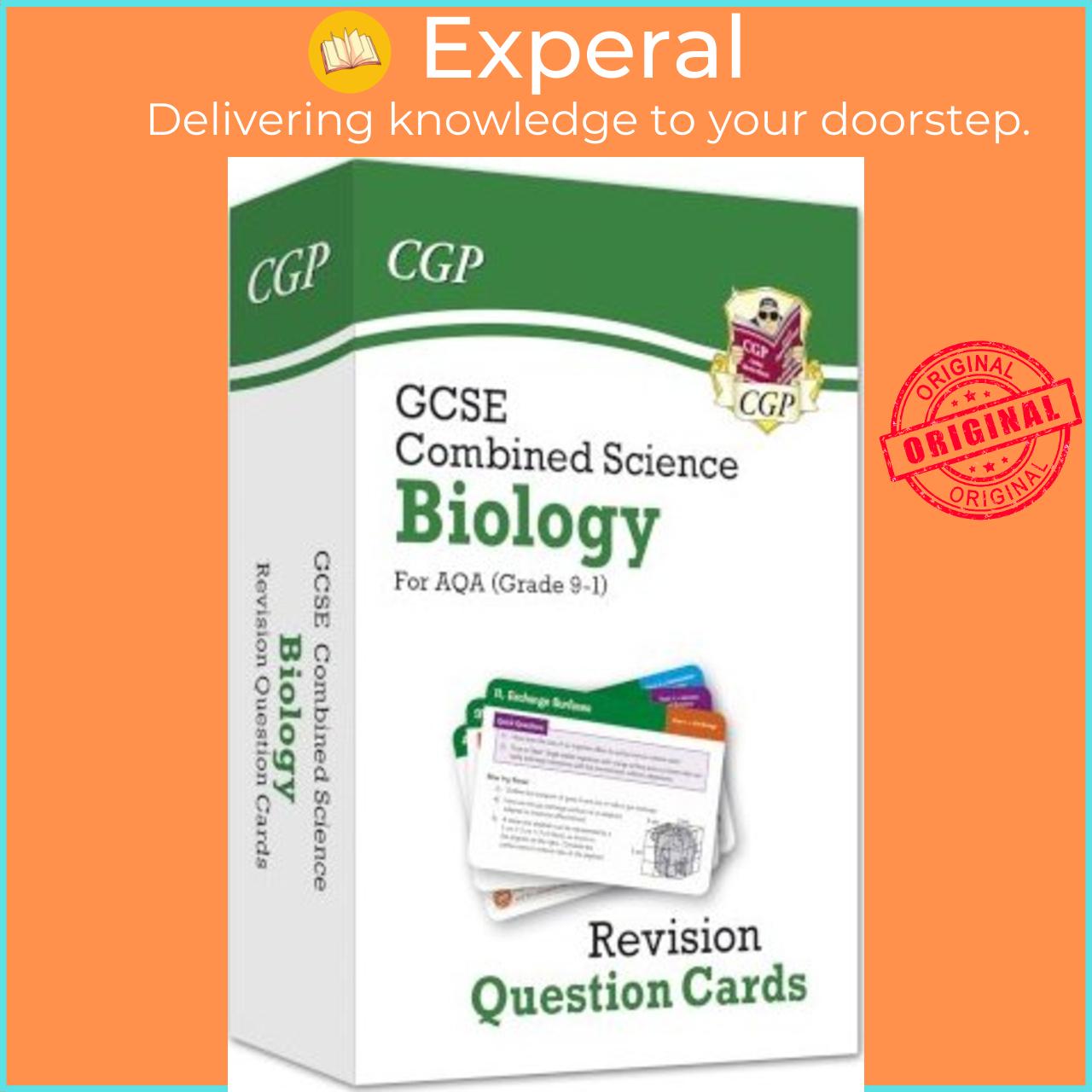 Sách - 9-1 GCSE Combined Science: Biology AQA Revision Question Cards by CGP Books (UK edition, paperback)