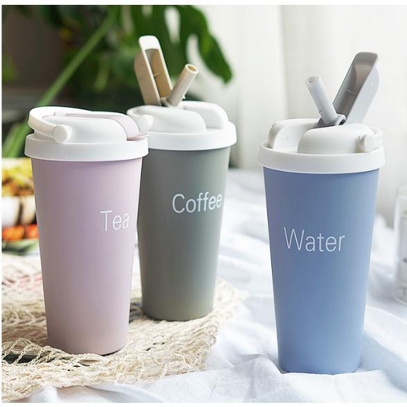 Ly giữ nhiệt kèm ống hút 500ml inox 304 loại tốt kiêm giá đỡ điện thoại - cốc giữ nhiệt inoxly giu nhiet