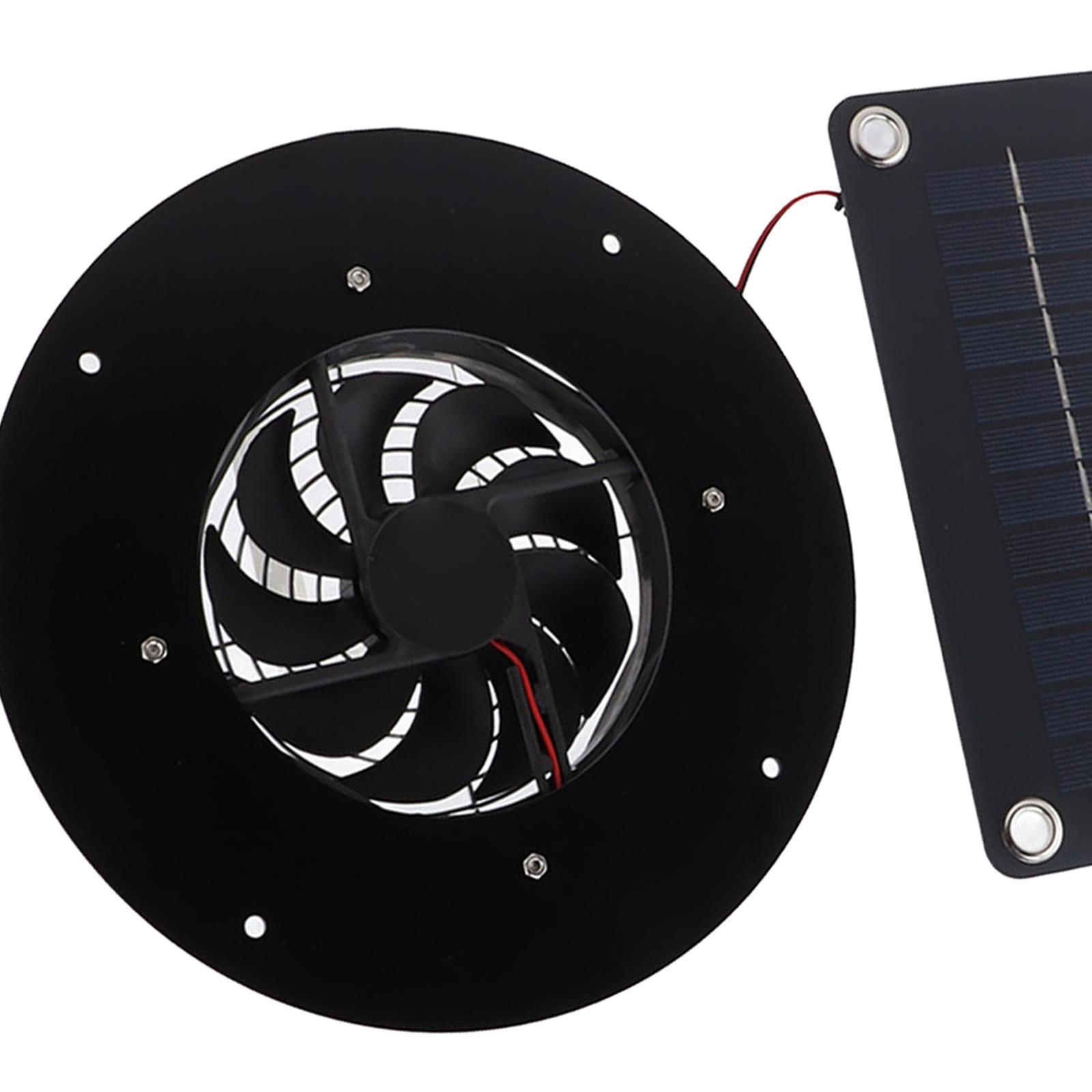 Solar Panel Fan Weatherproof 12V Ventilator for Hen House Outdoor Camping