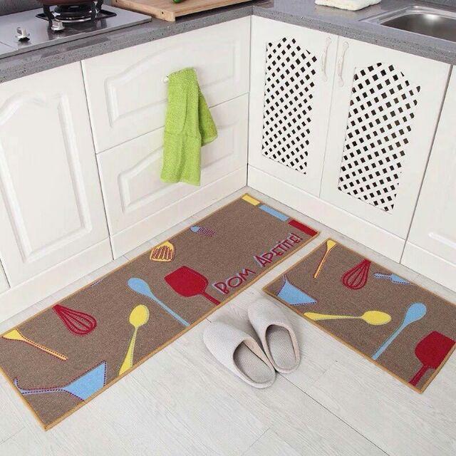 Bộ 2 thảm bếp chống trơn trượt