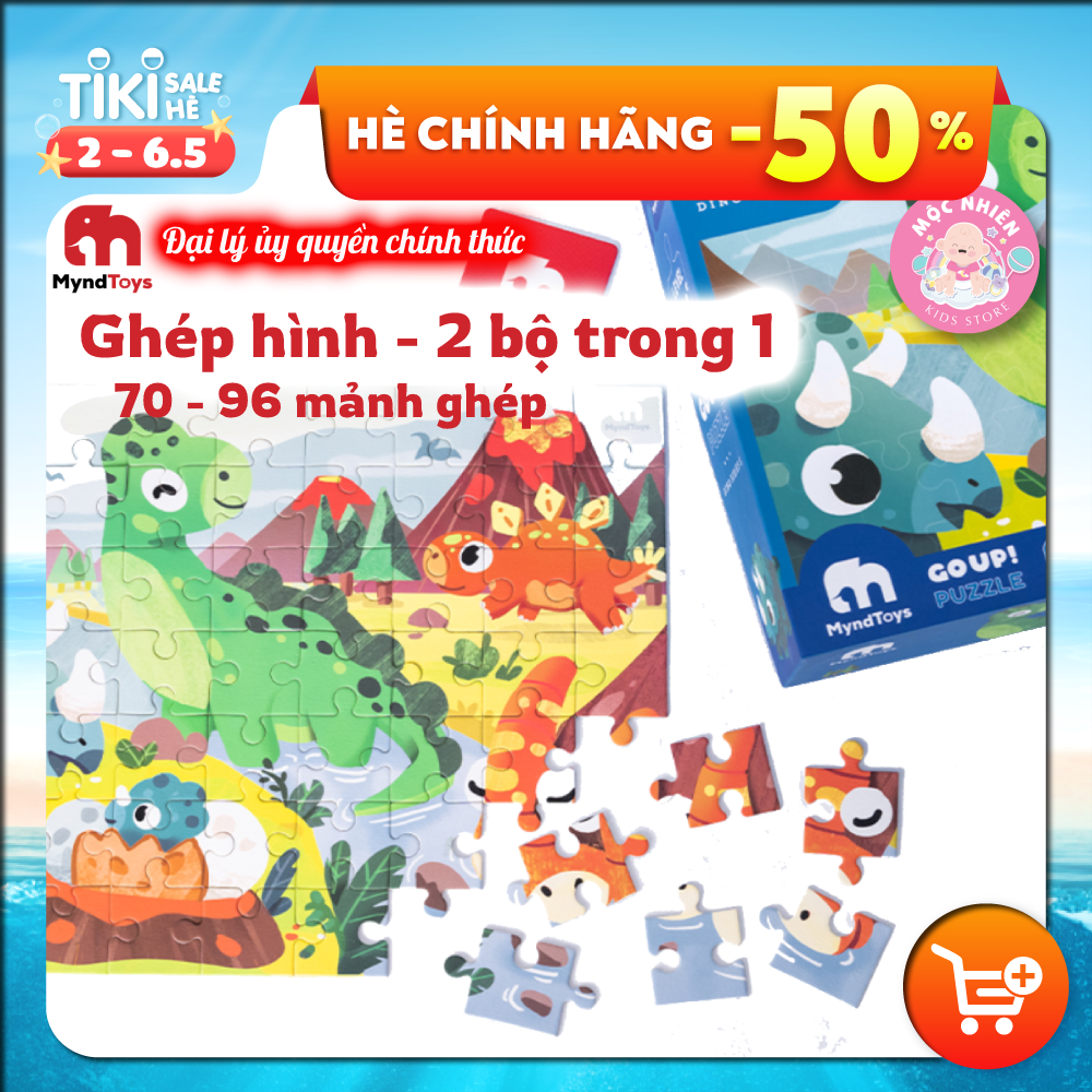 Đồ Chơi Xếp Hình MyndToys Go Up! Puzzle Level 4 - Dino Series S