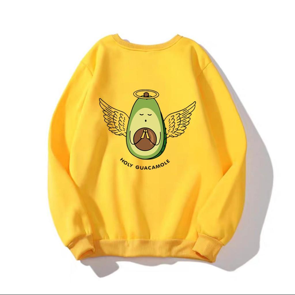 ÁO SWEATER NAM NỮ IN QUẢ BƠ THIÊN THẦN