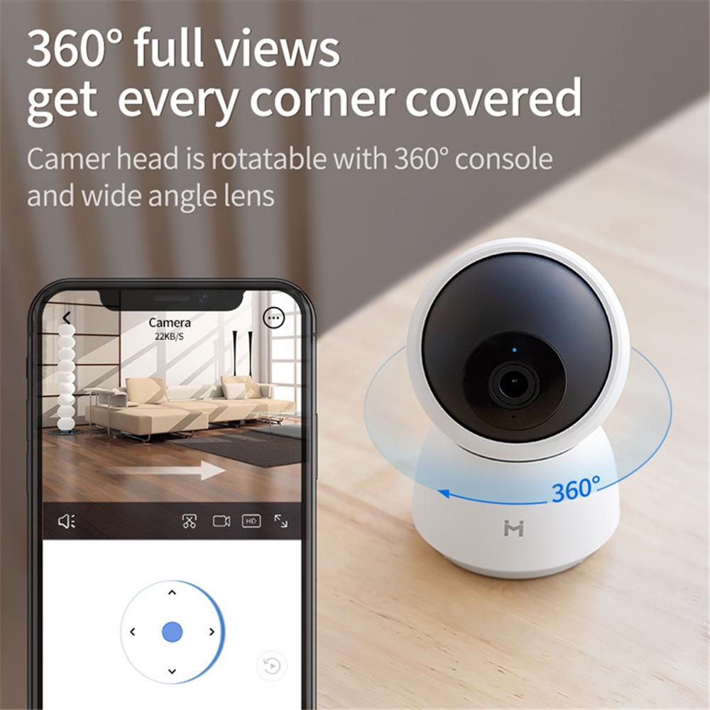 IMILAB IMILAB CAMPE SMART 360 Mi Home Baby Monitor 2K 1296p HD WiFi Video Giám sát webcam Night Vision Security Ip Cam Color: 1296p Camera EU 64G