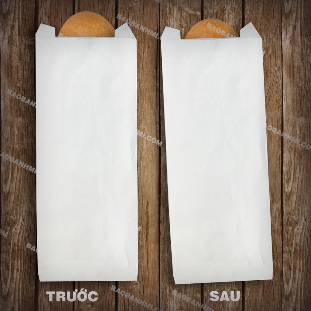 Túi và Bao bánh mì Trắng Trơn - Không In - TBT04