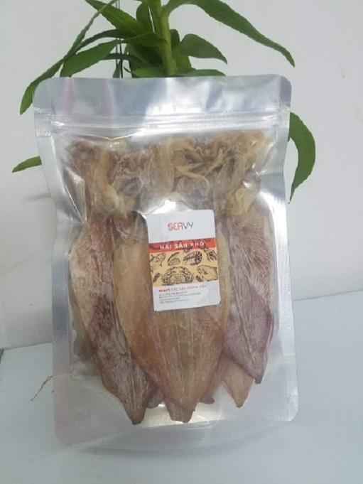 Đặc Sản Nha Trang - Mực Khô Câu Size 30 Con/Kg Seavy Gói 500G