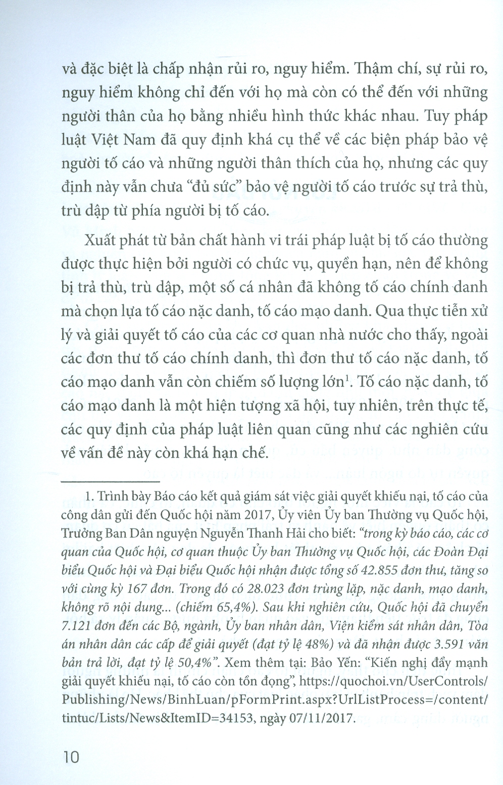 Tố Cáo Nặc Danh, Tố Cáo Mạo Danh Trong Pháp Luật Hành Chính Việt Nam (Sách chuyên khảo)