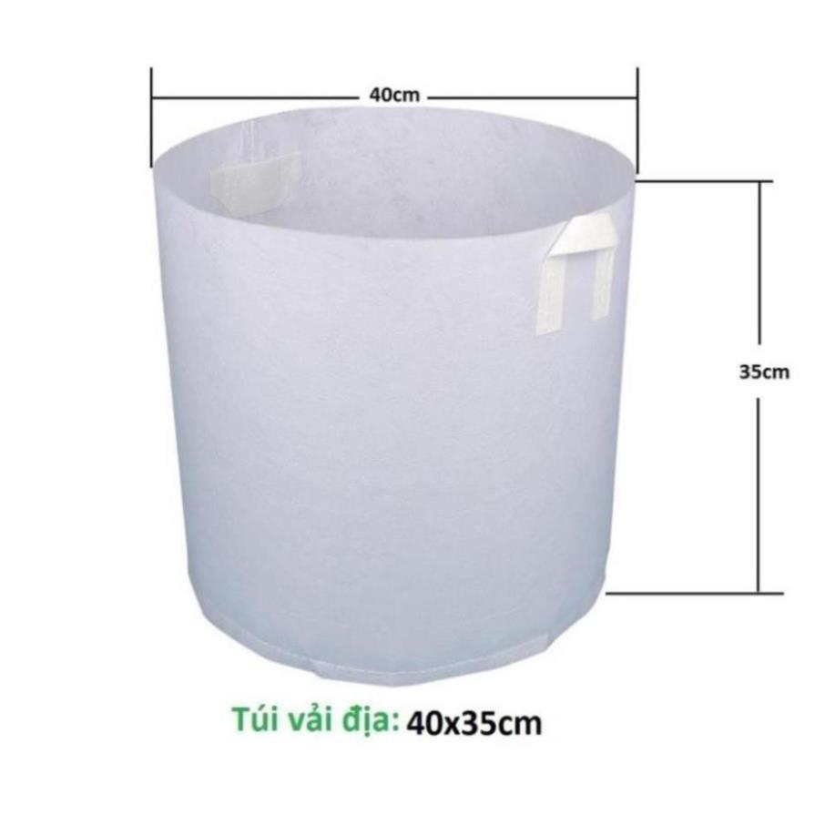 15 Túi Vải Trồng Cây 40x35 Bịch Trồng Cây Túi trồng rau