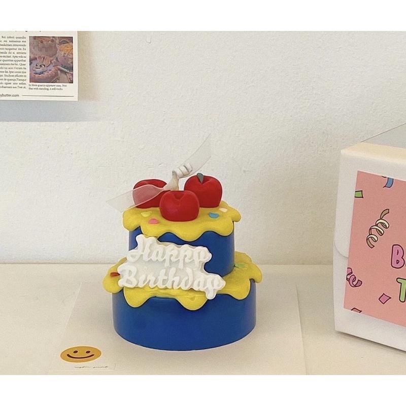 Topping Chữ Happy Birthday Trang Trí Nến Thơm - Dory Lab