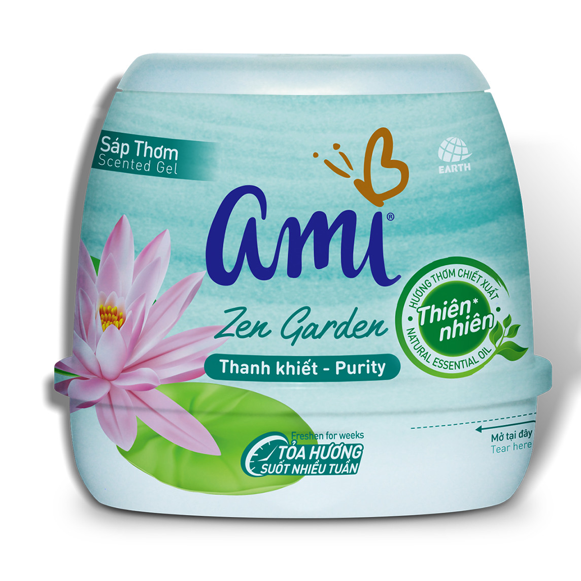 Sáp thơm khử mùi Ami 200 g - (Nhiều mùi hương) hương thơm chiết xuất thiên nhiên