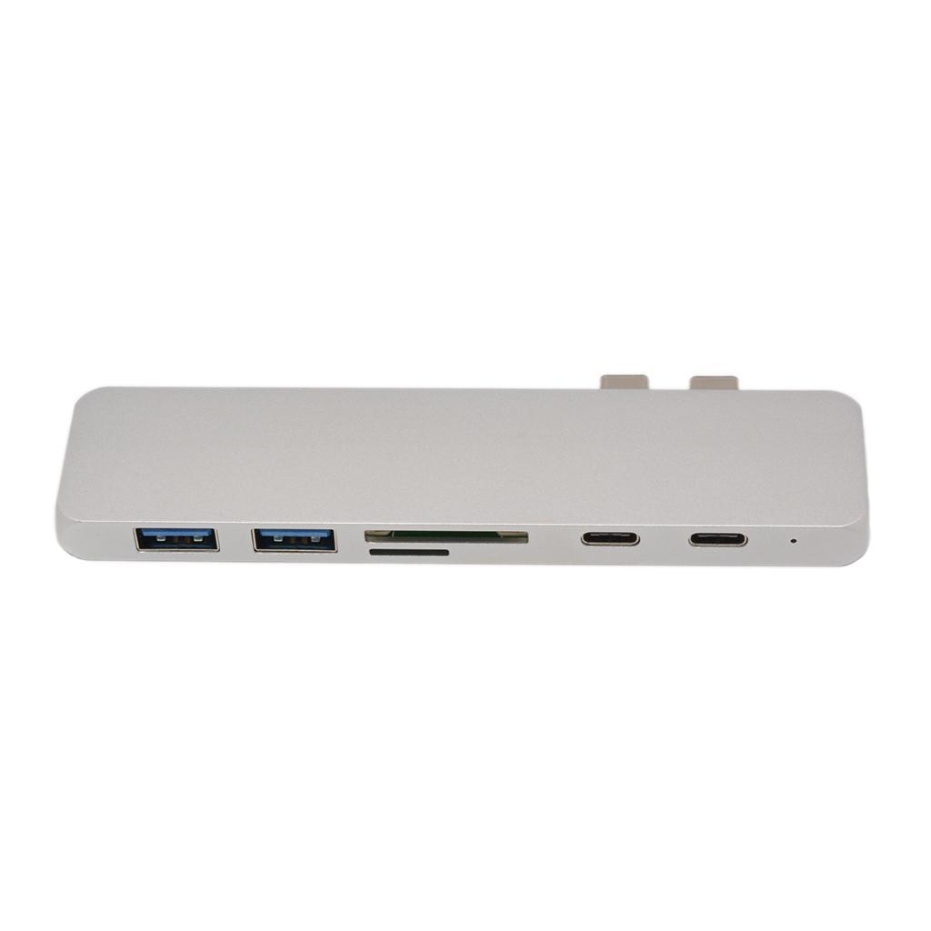 7 In 1 USB Type C Hub 4K & 2 USB C & /TF Card Reader & 2 USB 3.0
