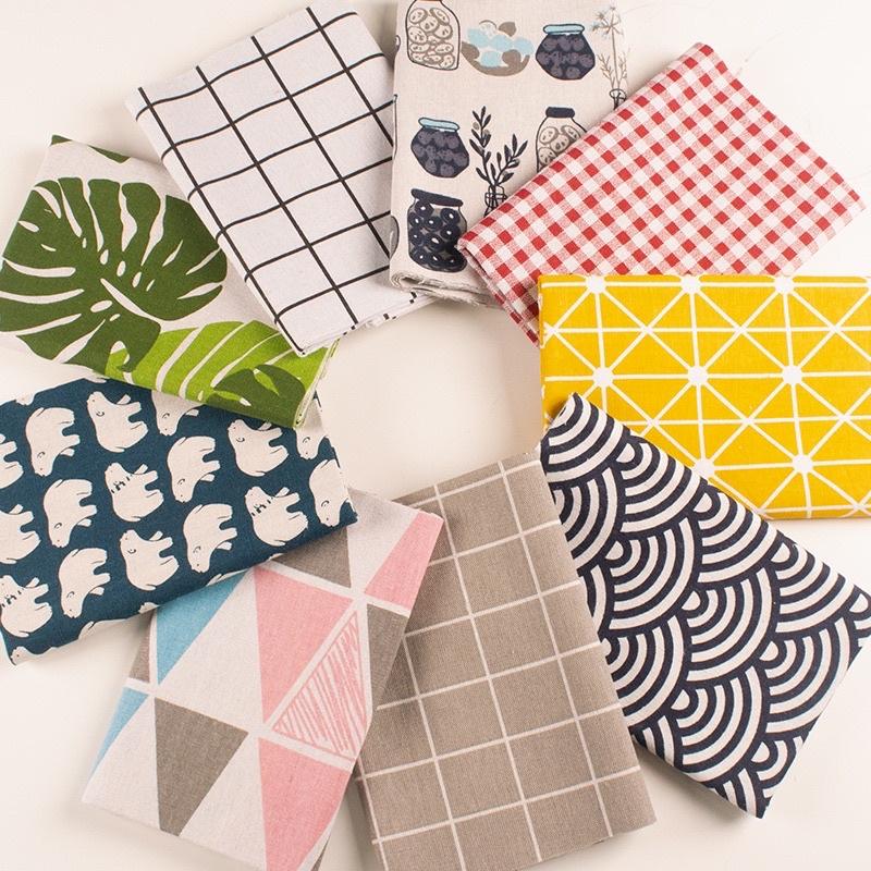 Vải Bố Vải Canvas Decor Trang Trí May Rèm, Màn Cửa Sổ, Khăn Bàn, Khăn Picnic, Phông Chụp Ảnh Họa Tiết Giáng Sinh