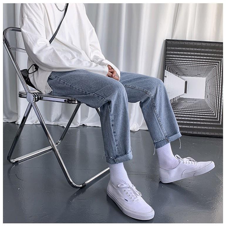 Quan jean nam Baggy rách gấu R-01 Style hàn quốc 2021