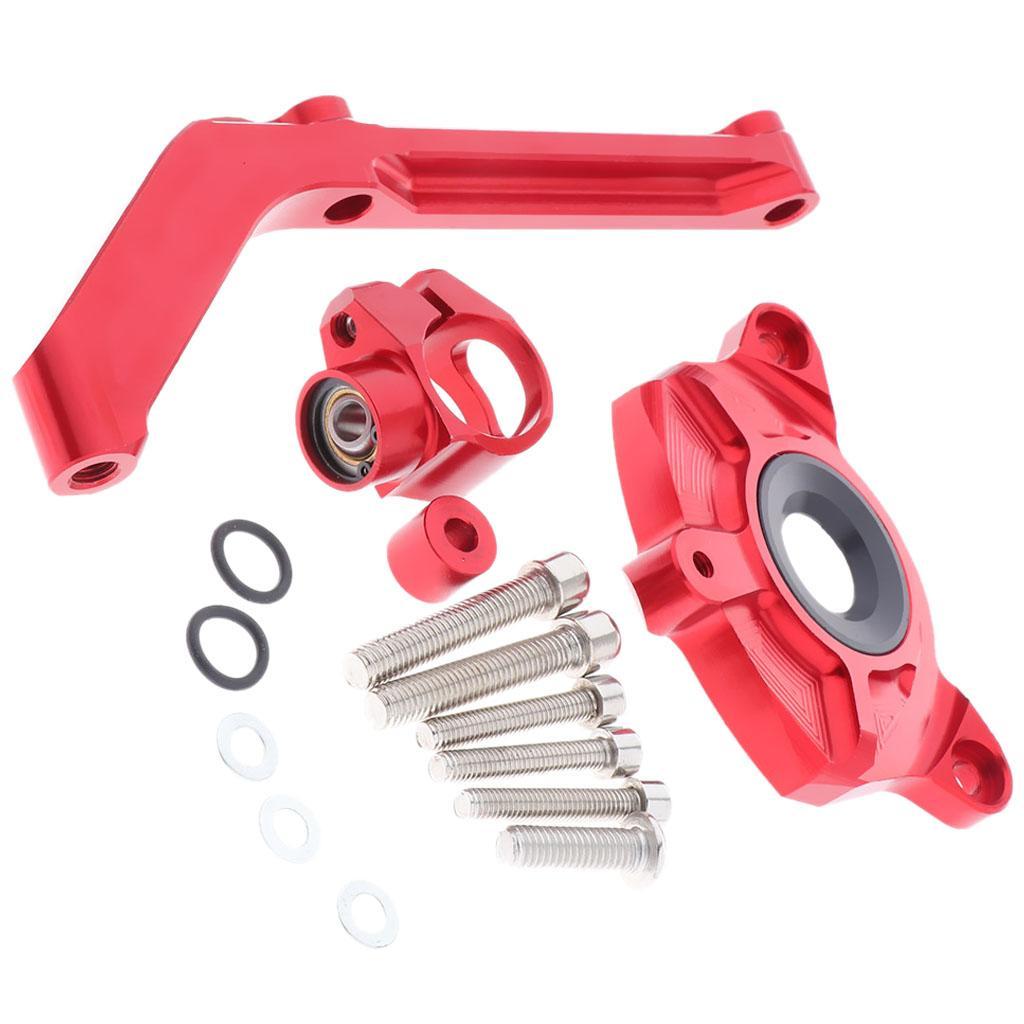 Aluminum Steering Damper Stabilizer, Steering Damper with Mounting Bracket Kit for Kawasaki Z1000 2014-2016