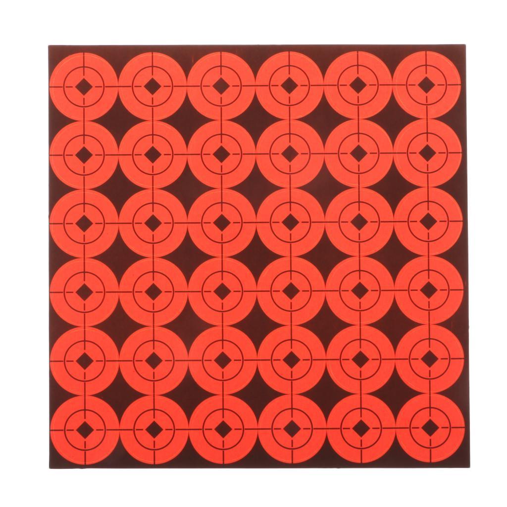 1080Pcs Target Stickers Self Adhesive Target for Fluorescent Orange