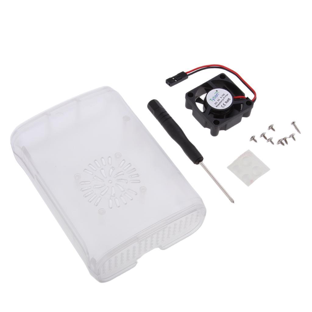 ABS Case Enclosure with External Mini Cooling Fan for  pi 2/3/B+