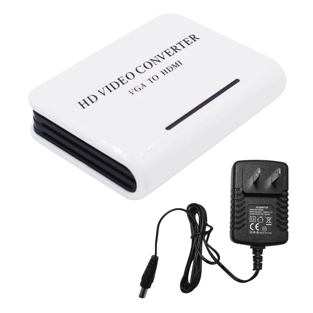 VGA to HDMI adapter Digital to Analog Video Audio Converter For PS4/PC US