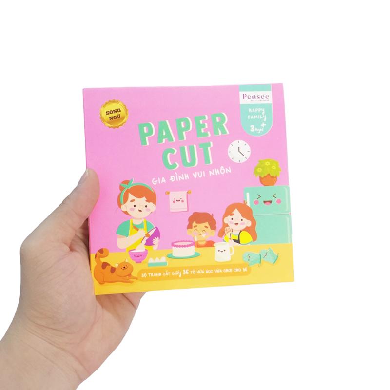 Bộ Tranh Cắt Giấy Linh Lan (36 Tờ/Hộp) - Gia Đình Vui Nhộn