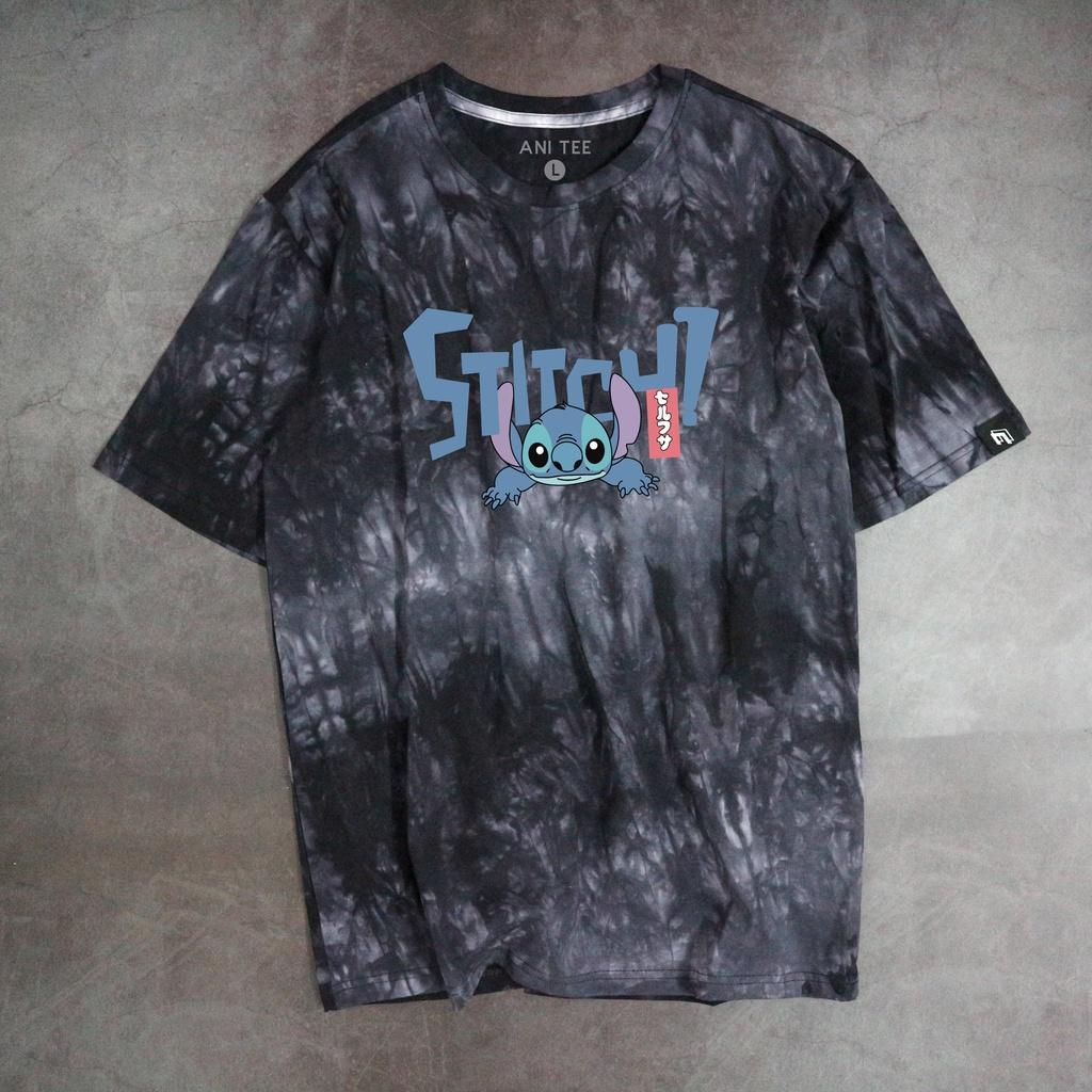 Áo Thun Loang Unisex Tay Lỡ Form Rộng - Stitch