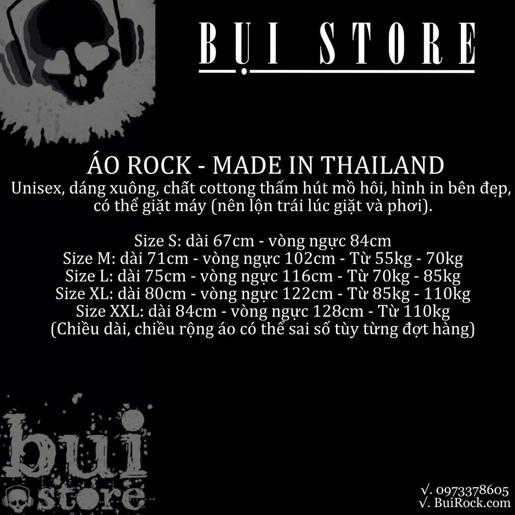 Áo Rock band tee: áo phông trắng Metallica HR156