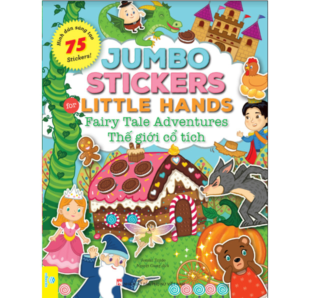 Sách - Trọn bộ 12 cuốn: Jumbo Stickers For Little Hands - 75 Stickers! - ndbooks