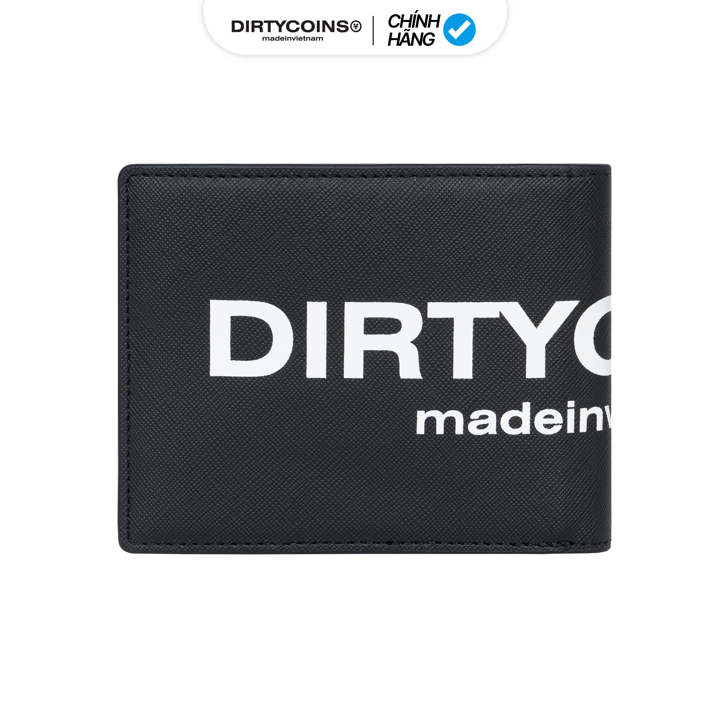 Ví DirtyCoins Fold Wallet Big Logo - Black
