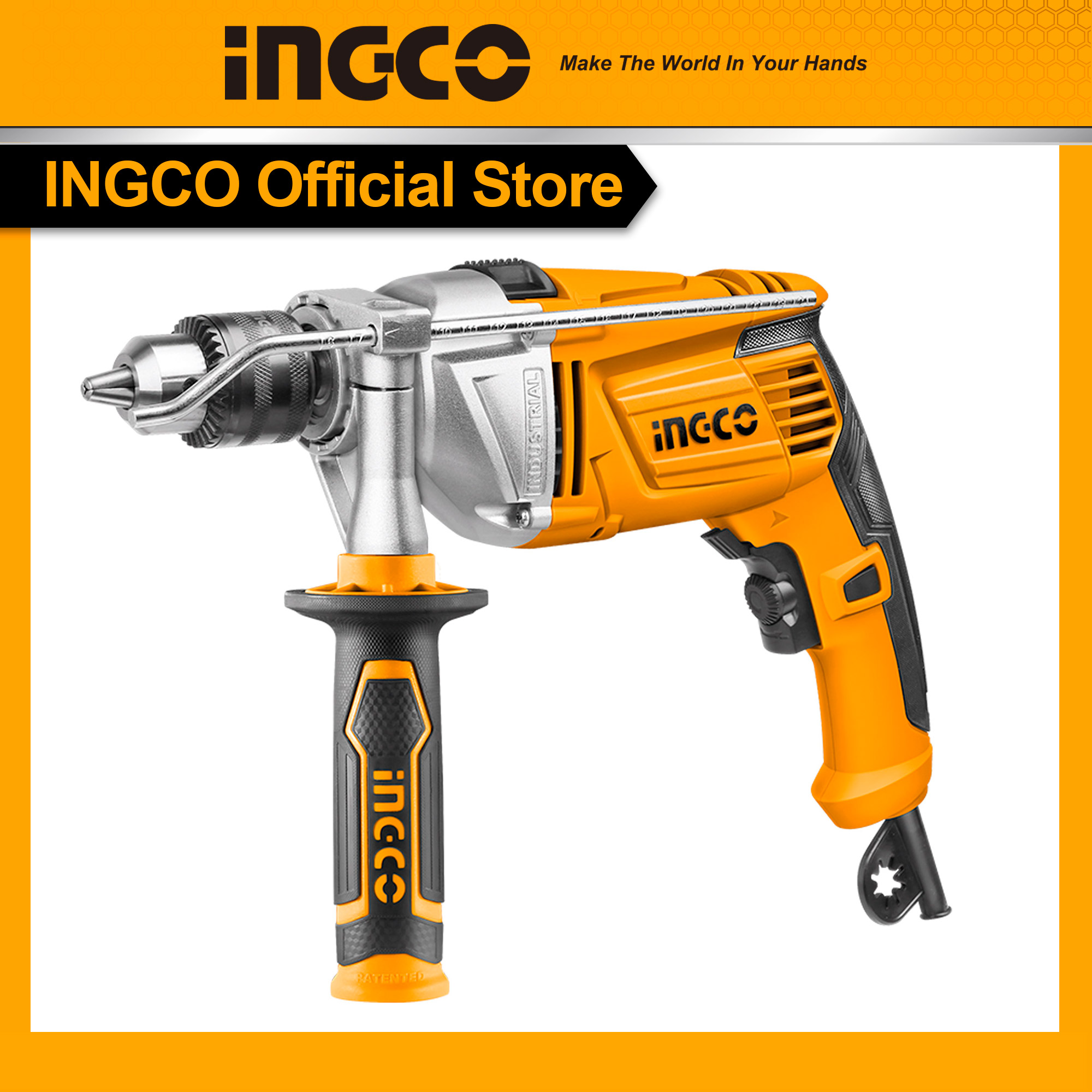 Máy khoan búa INGCO ID11008 công suất 1100W đầu kẹp 13mm