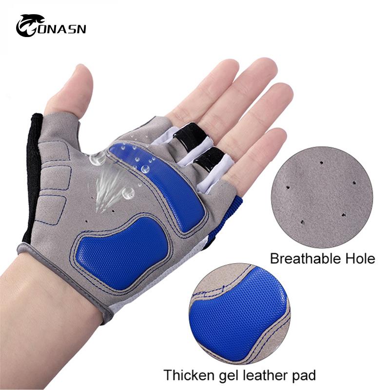 ONASN Câu Cá Ngoài Trời Găng Tay Thoáng Khí Ngón Chống Trượt UV Găng Tay Chống Nắng Nam Nữ Thể Thao Phụ Kiện Câu Cá