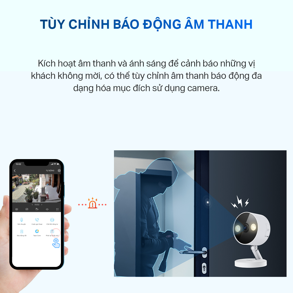 Camera Wifi TP-Link Tapo C120 Trong Nhà/ Ngoài Trời Chống Nước, Đế Nam Châm, Độ Phân Giải 2K QHD - Hàng Chính Hãng