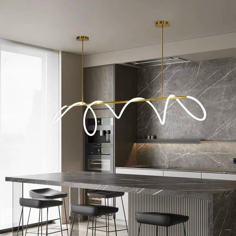 Đèn thả trang trí 3 chế độ ánh sáng, phong cách Bắc Âu sang trọng, dây led sáng đặc biệt, đèn bàn ăn, T09
