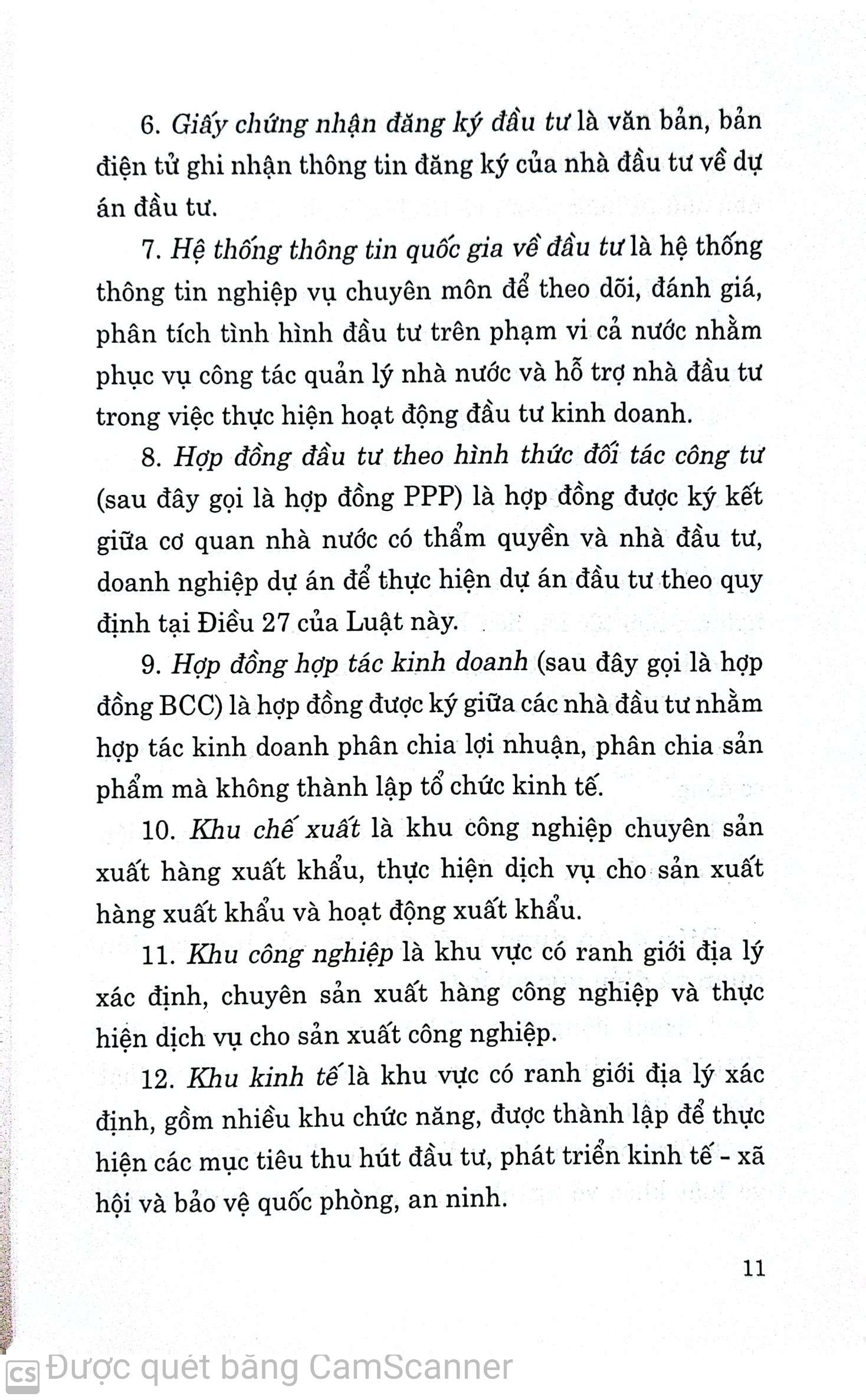 Luật đầu tư hiện hành (Luật năm 2014, sửa đổi, bổ sung năm 2016, 2017) (Song ngữ Việt - Anh) Current Law on Investment (Law in 2014, amended and supplementde in 2016, 2017) (Vietnamese - English)