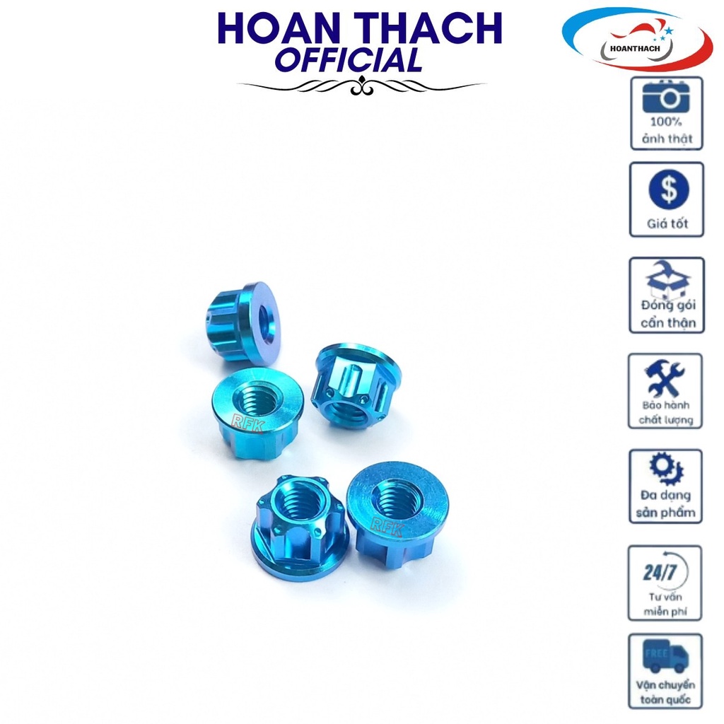 Ốc Tán 6Ly Gr5 Titan Màu Xanh Lục Bảo dùng cho nhiều dòng xe SP010423 (giá 1con)