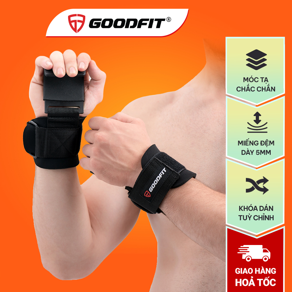 Dây quấn cổ tay có móc nâng tạ GoodFit GF732LS