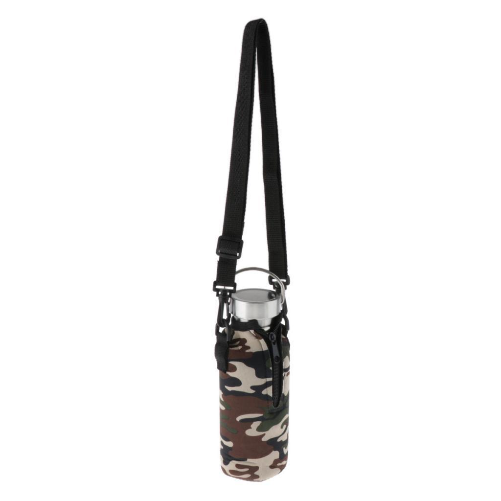 1.5L Water Bottle Holder Carrier Pouch Sleeve Bag Camping Hiking Black