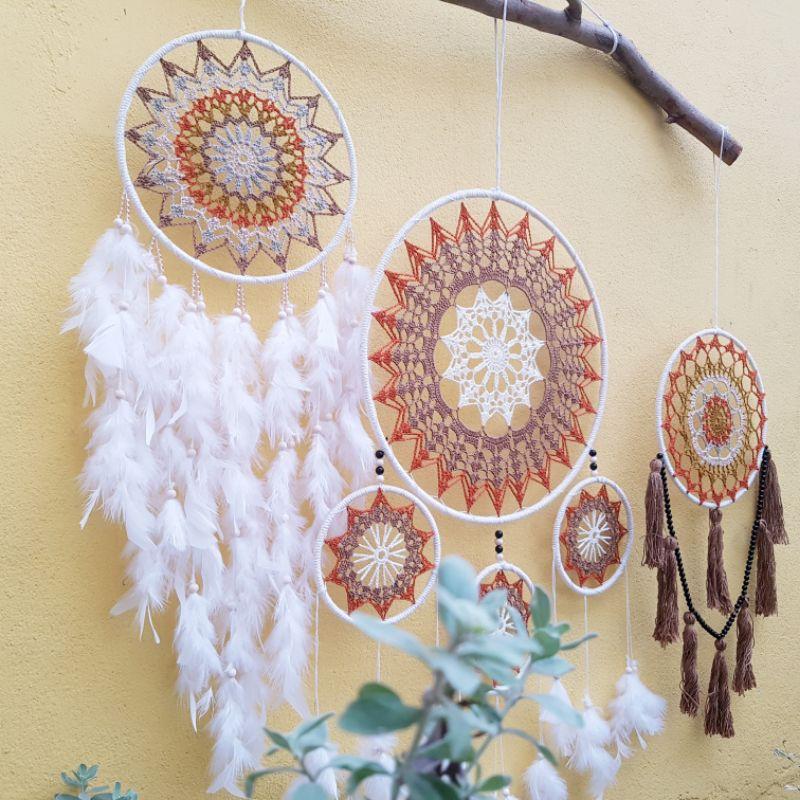 set 3 dreamcatcher trang trí nhà size lớn trang trí nhà cửa phobg cách vintage