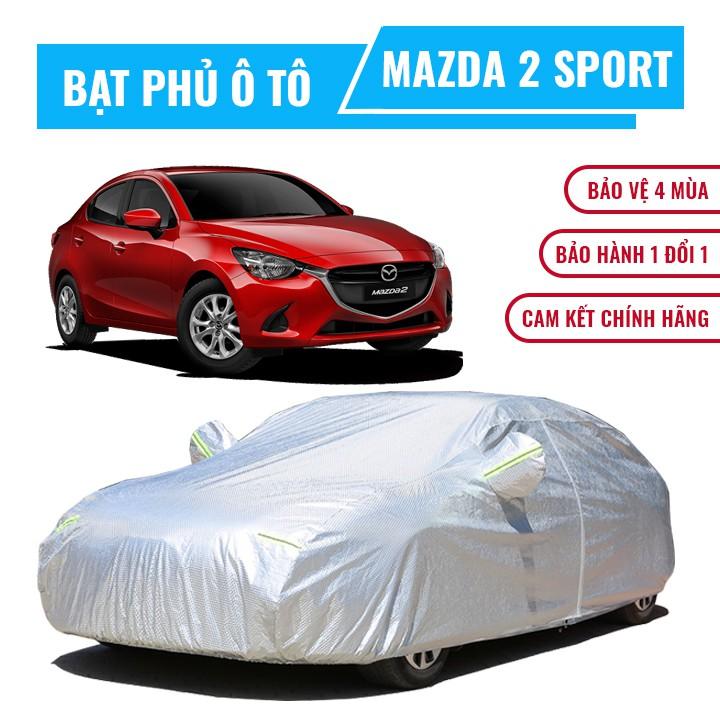 Bạt che phủ xe ô tô 5 chỗ Mazda 2 Sport, Bạt trùm xe hơi 5 chỗ cao cấp chất liệu vải PEVA chống nắng mưa không thấm nước