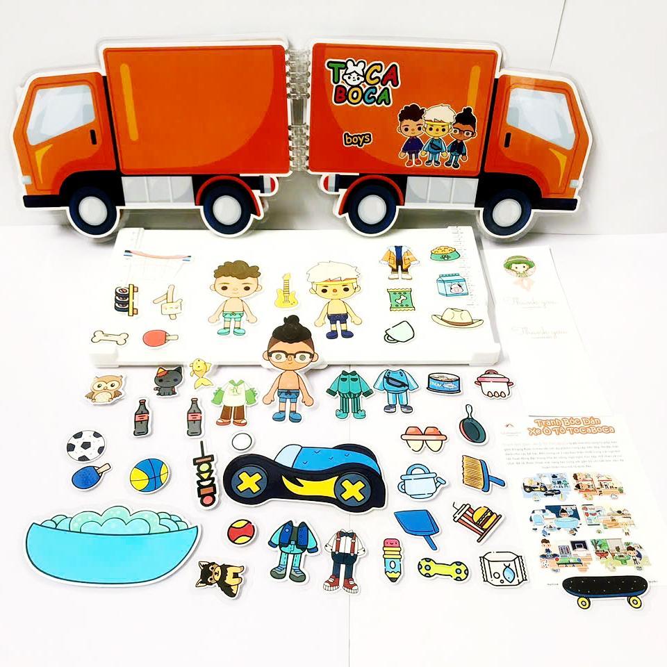 Bộ Tranh Tương Tác - Toca Boca Boys - LuLuHappyArt