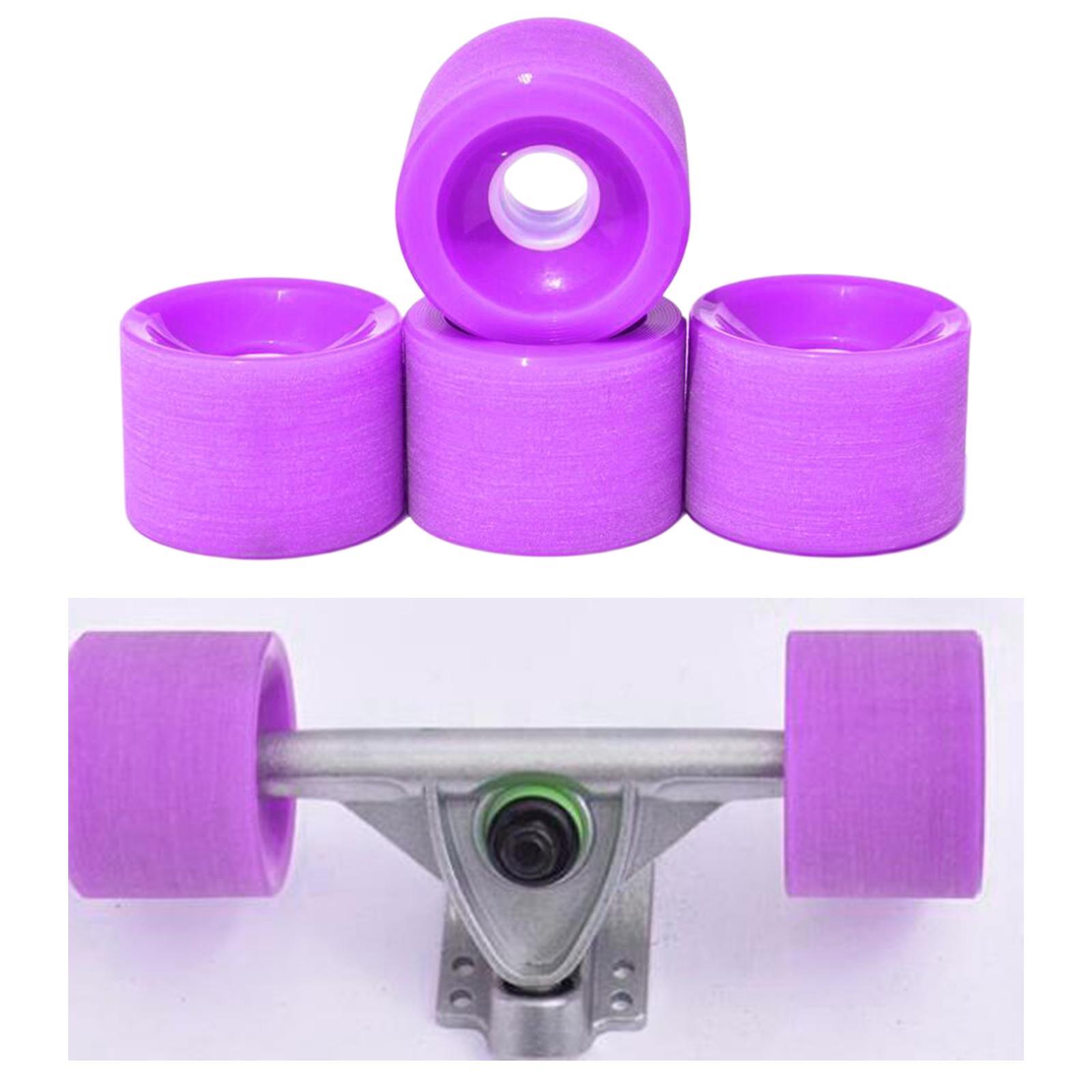 2x4Pieces Longboard Wheels Set 70x51mm Skateboard PU Roller 78A Wheel