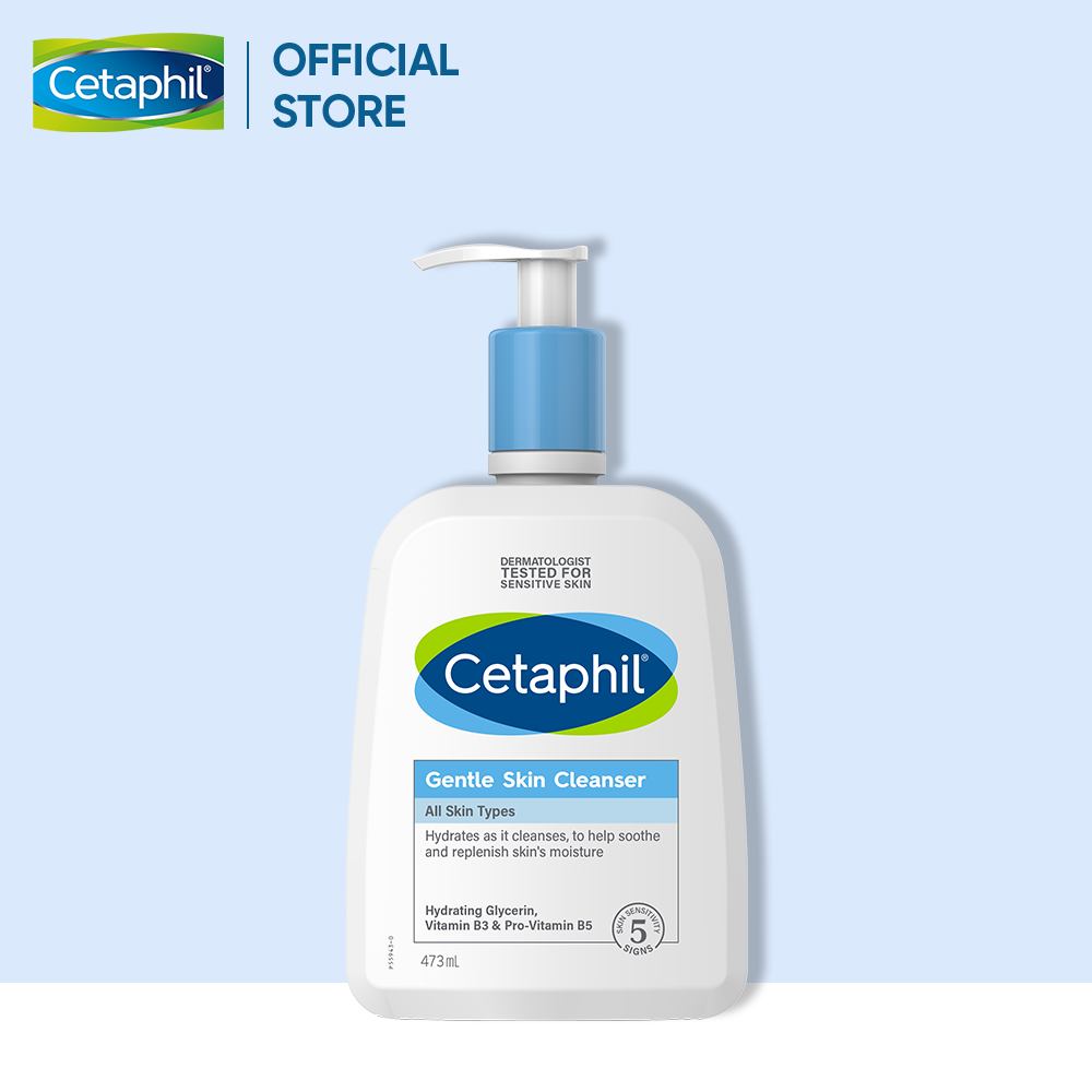 Sữa rửa mặt dịu lành cho da nhạy cảm Cetaphil Gentle Skin Cleanser 473ml