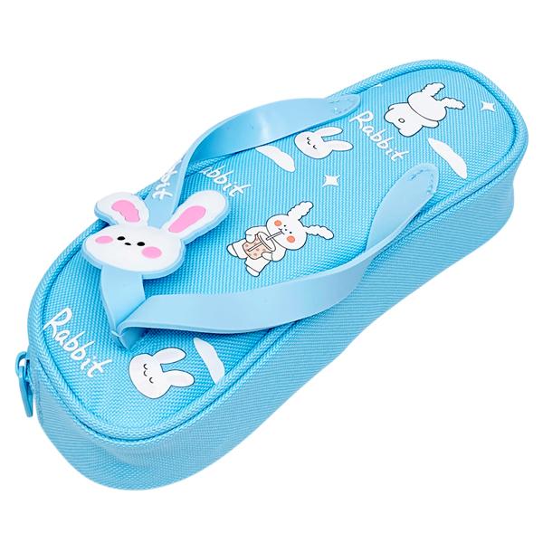 Bóp Viết Vải Hình Dép Thỏ - Yipin 17569 - Màu Xanh Dương
