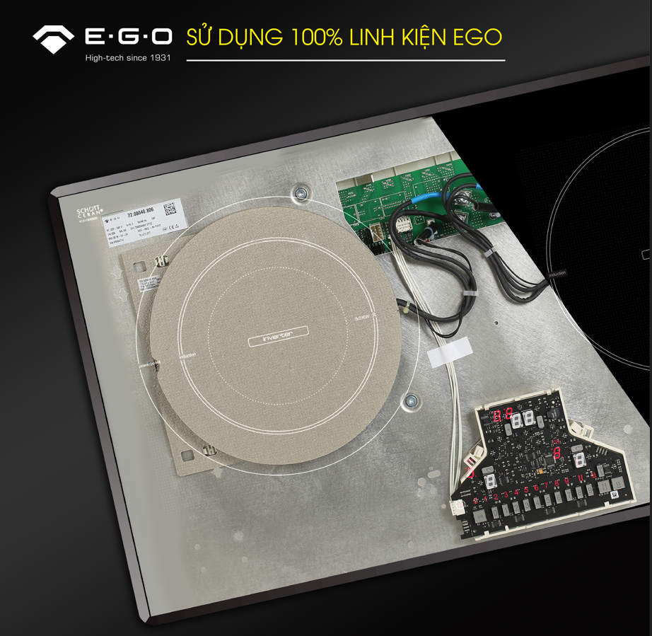 Bếp từ đôi Kocher DI-801GE IPLUS- Hàng Chính Hãng