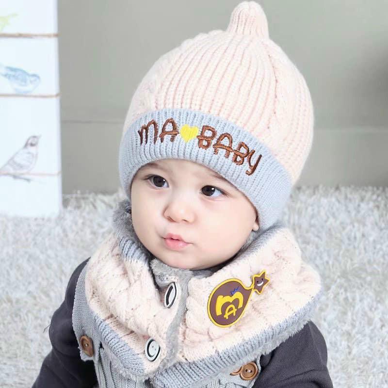 KHĂN MŨ LEN MA BABY SIÊU YÊU CHO BÉ DƯỚI 3 TUỔI