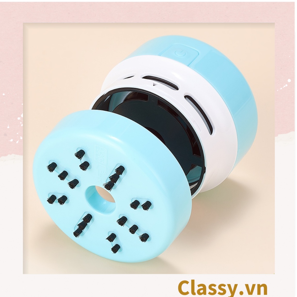 PK949 Máy Hút Bụi Mini Cầm Tay trơn màu, Không Dây Để Bàn Tiện Dụng dùng hút bụi bàn học, ô tô